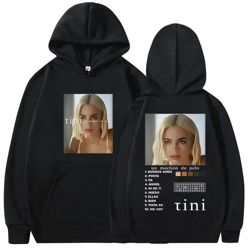 Winter Clothing Drawing - Felpa con Cappuccio Singer Tini Stoessel