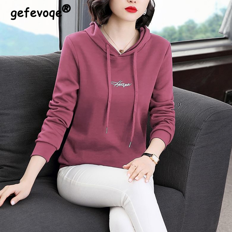 Winter Clothing Drawing - Abbigliamento donna coreano moda lettera ricamo