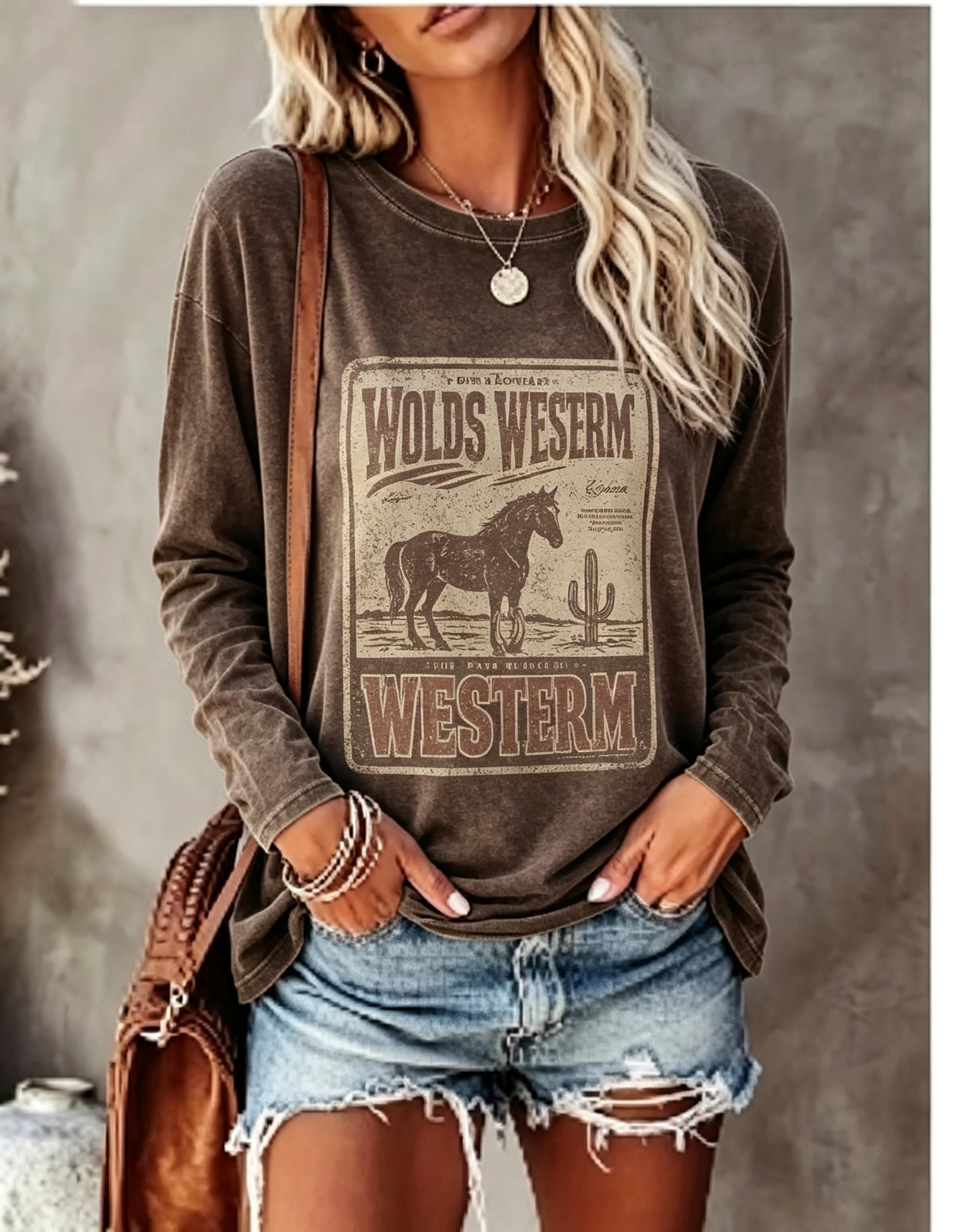 Winter Clothing For Women - Maglietta a maniche lunghe da donna,