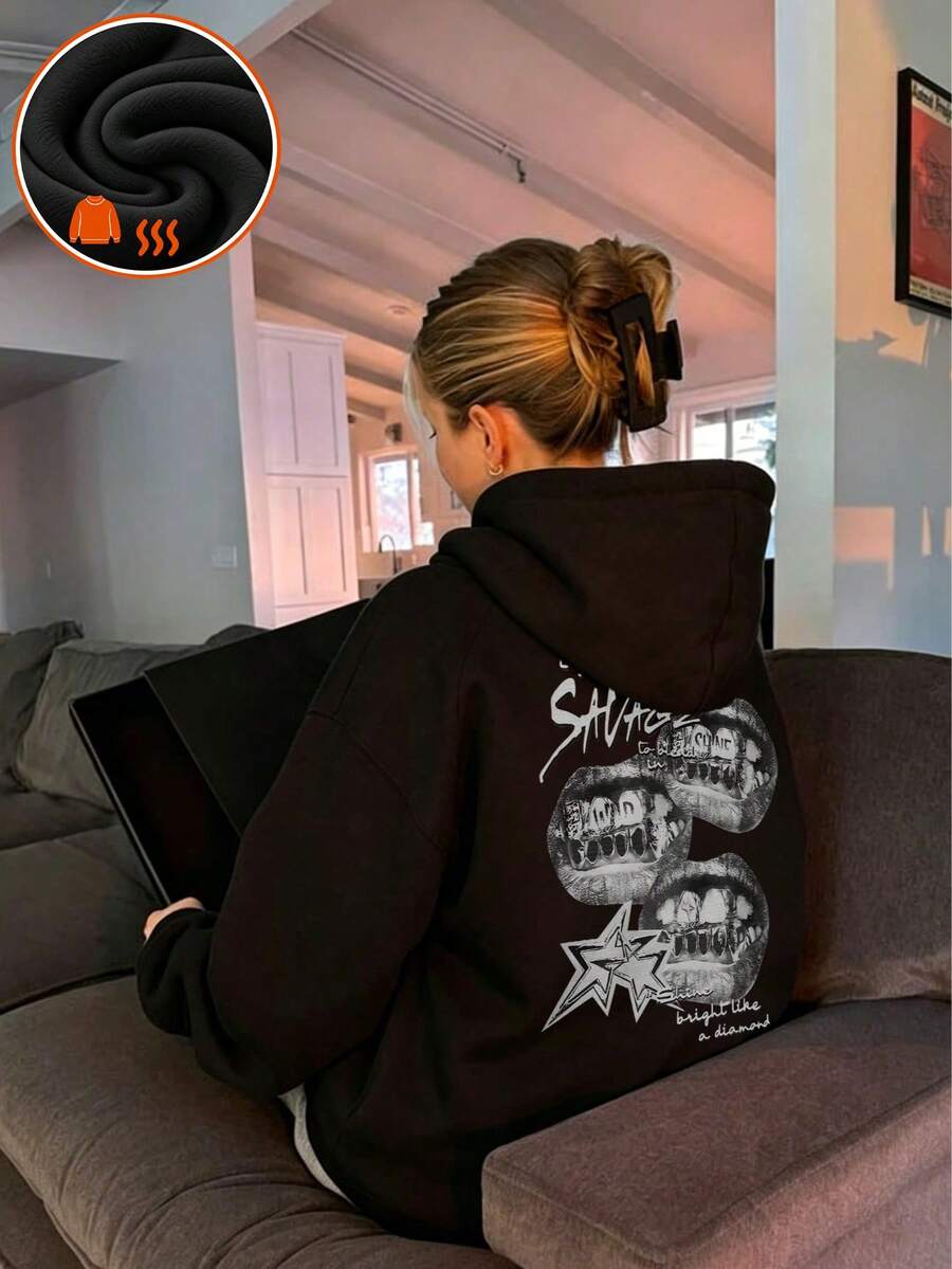 1 felpa termica foderata, cald - Winter Clothing Drawing recensione e prezzo